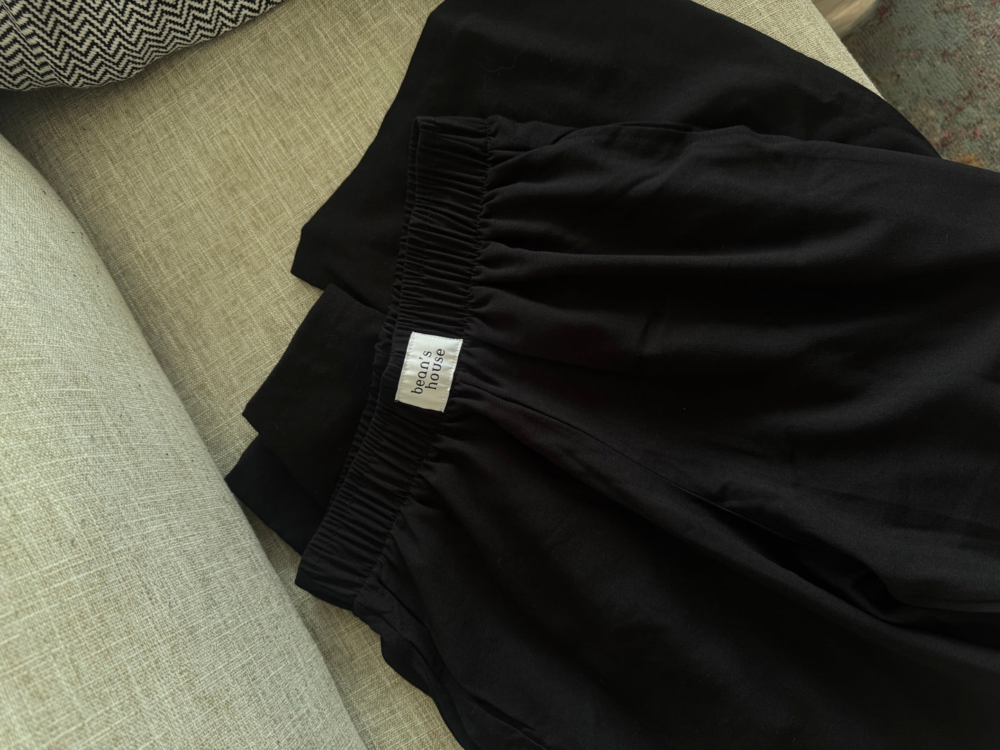 Black linen pants