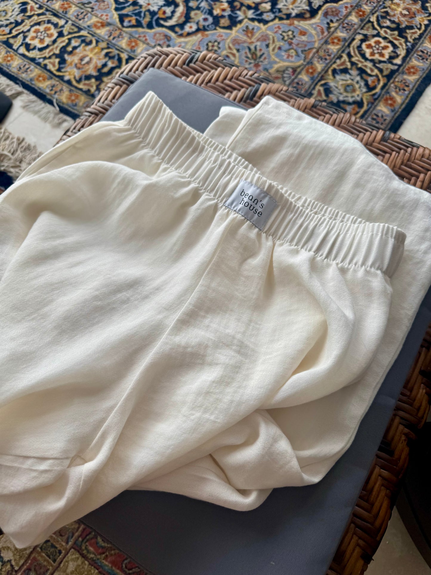Oat Milk linen pants
