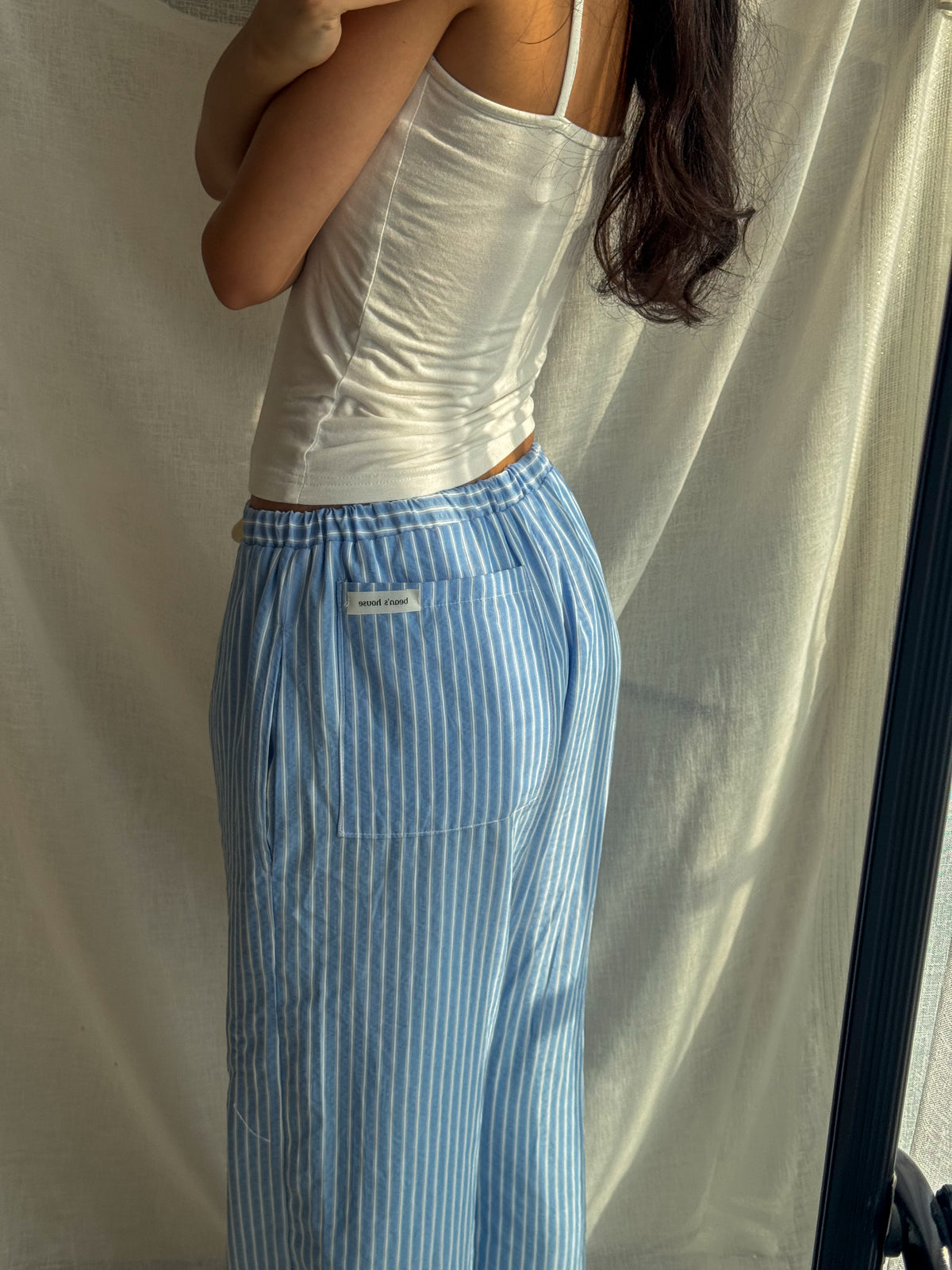 Sleep Pants in Blue Stripe Classic - Womans Cut