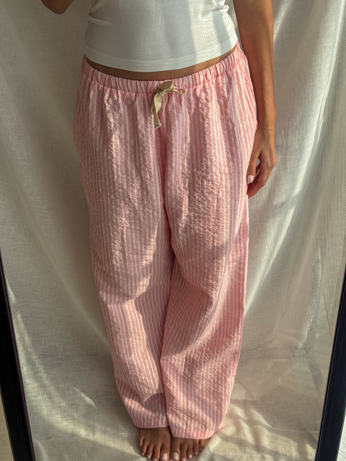 Sleep Pants in Pink Stripe