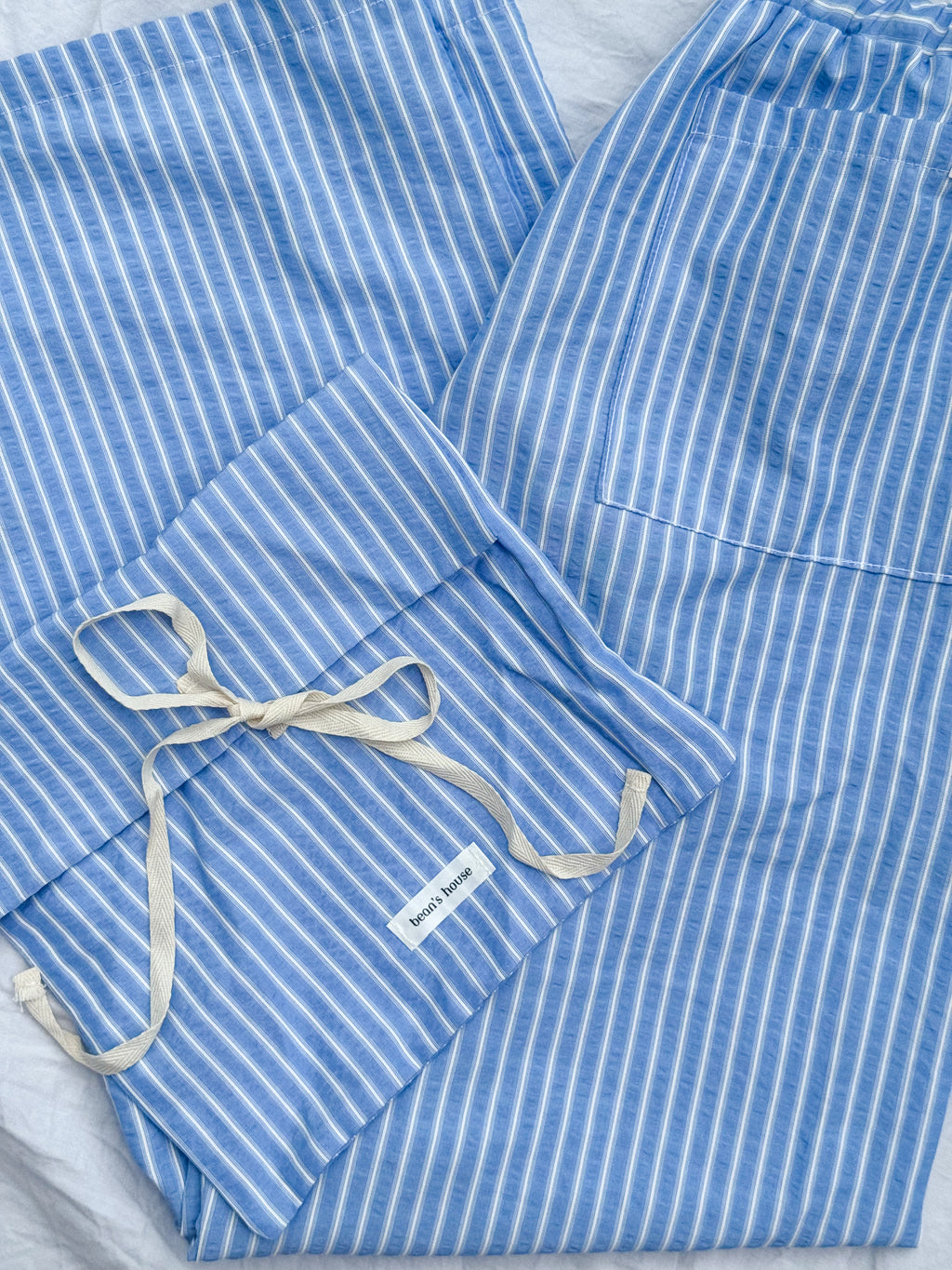 Sleep Pants in Blue Stripe Classic - Womans Cut