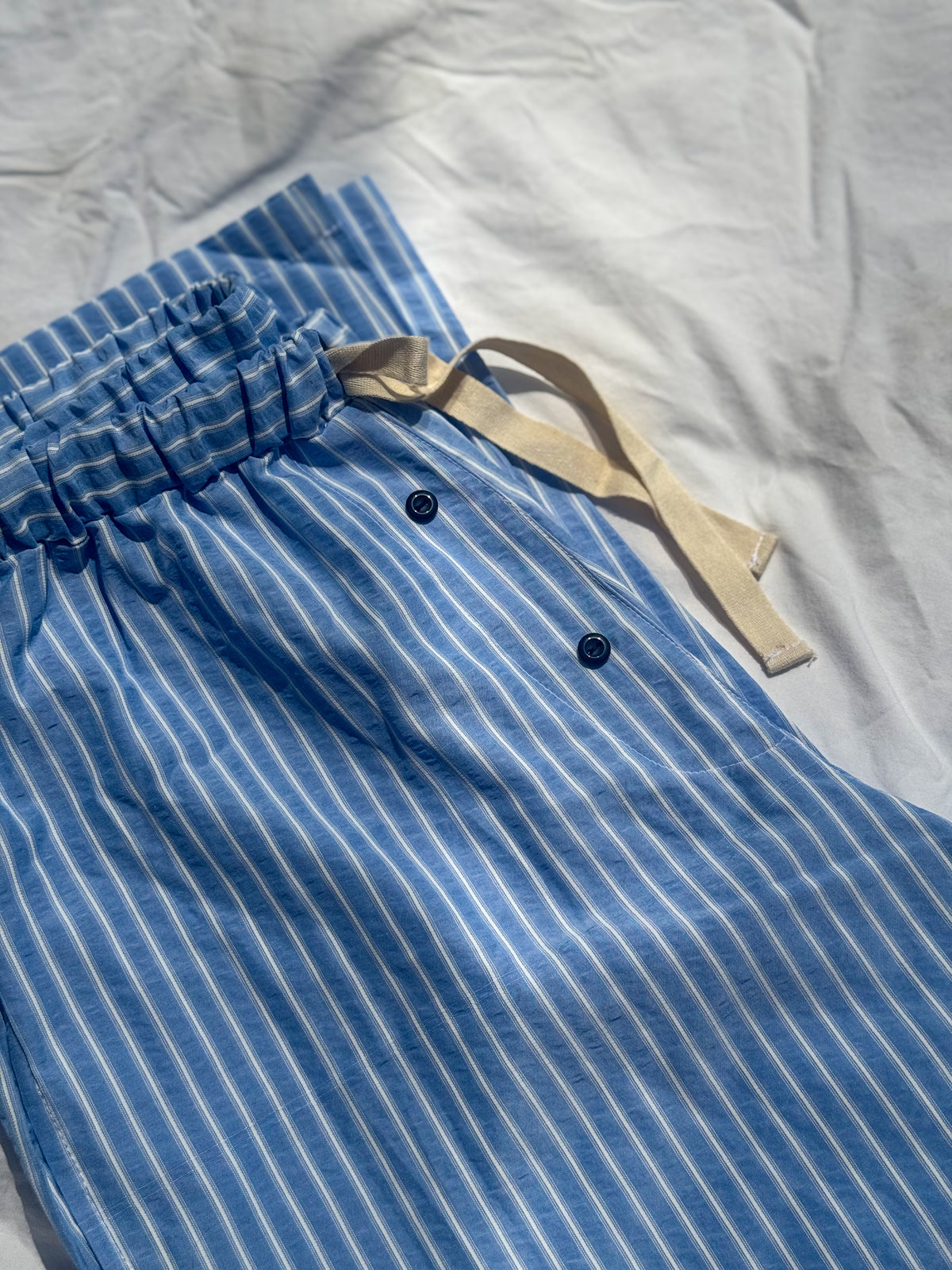 Sleep Pants in Blue Stripe Classic - Mens Cut