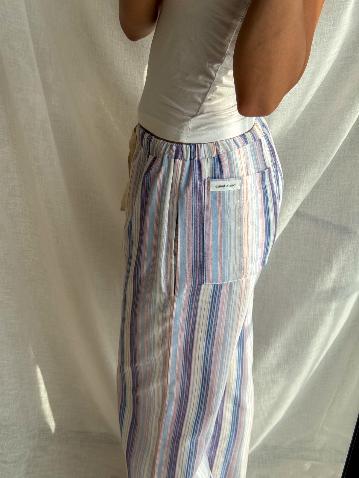 Sleep Pants in Lavender Stripe