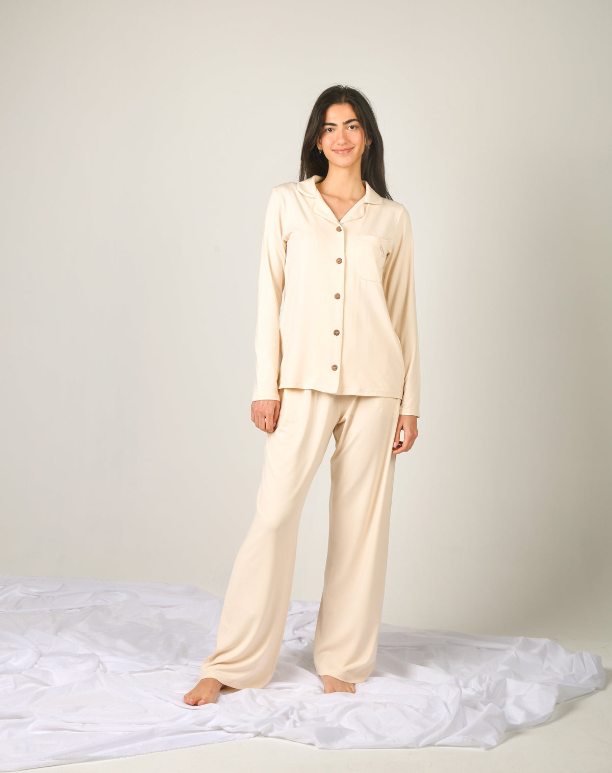 Ivory Cream Sleepwear Set