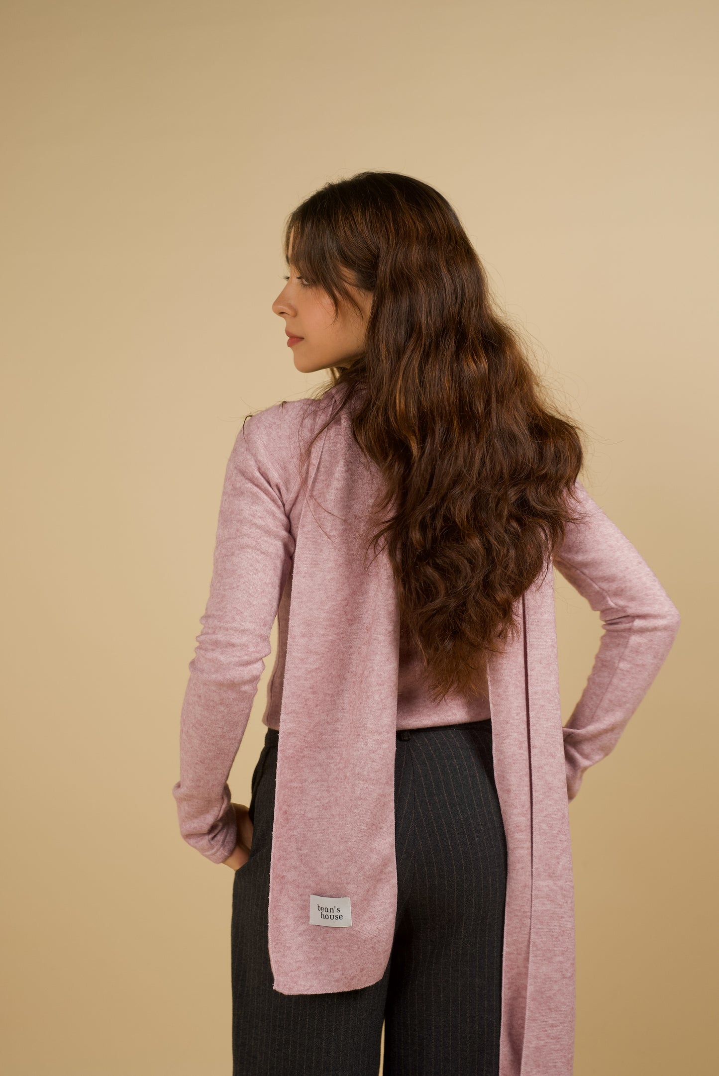 SOFT TOP & SCARF IN PINK