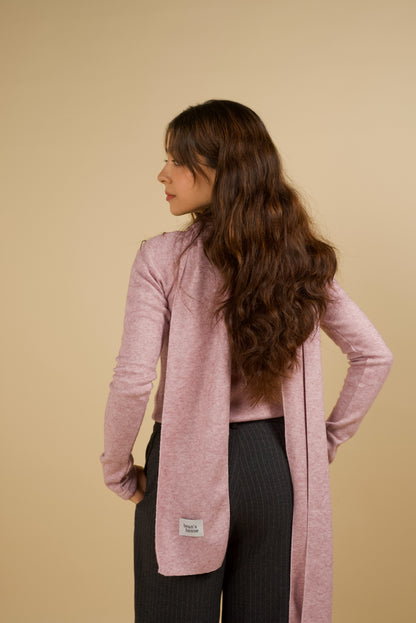 SOFT TOP & SCARF IN PINK